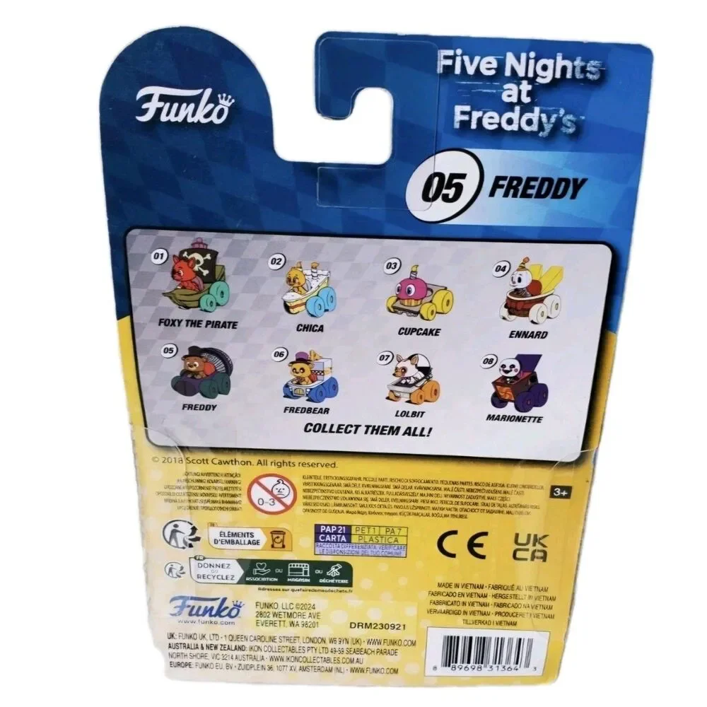Five Nights Freddy's Funko Racers Fnaf FREDDY #05 Diecast Vehicle Kids Toy New